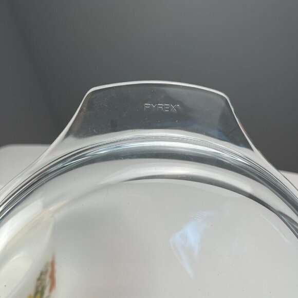 VTG Pyrex JAJ autumn glory round casserole 2 pt. made in England - Picture 6 of 12